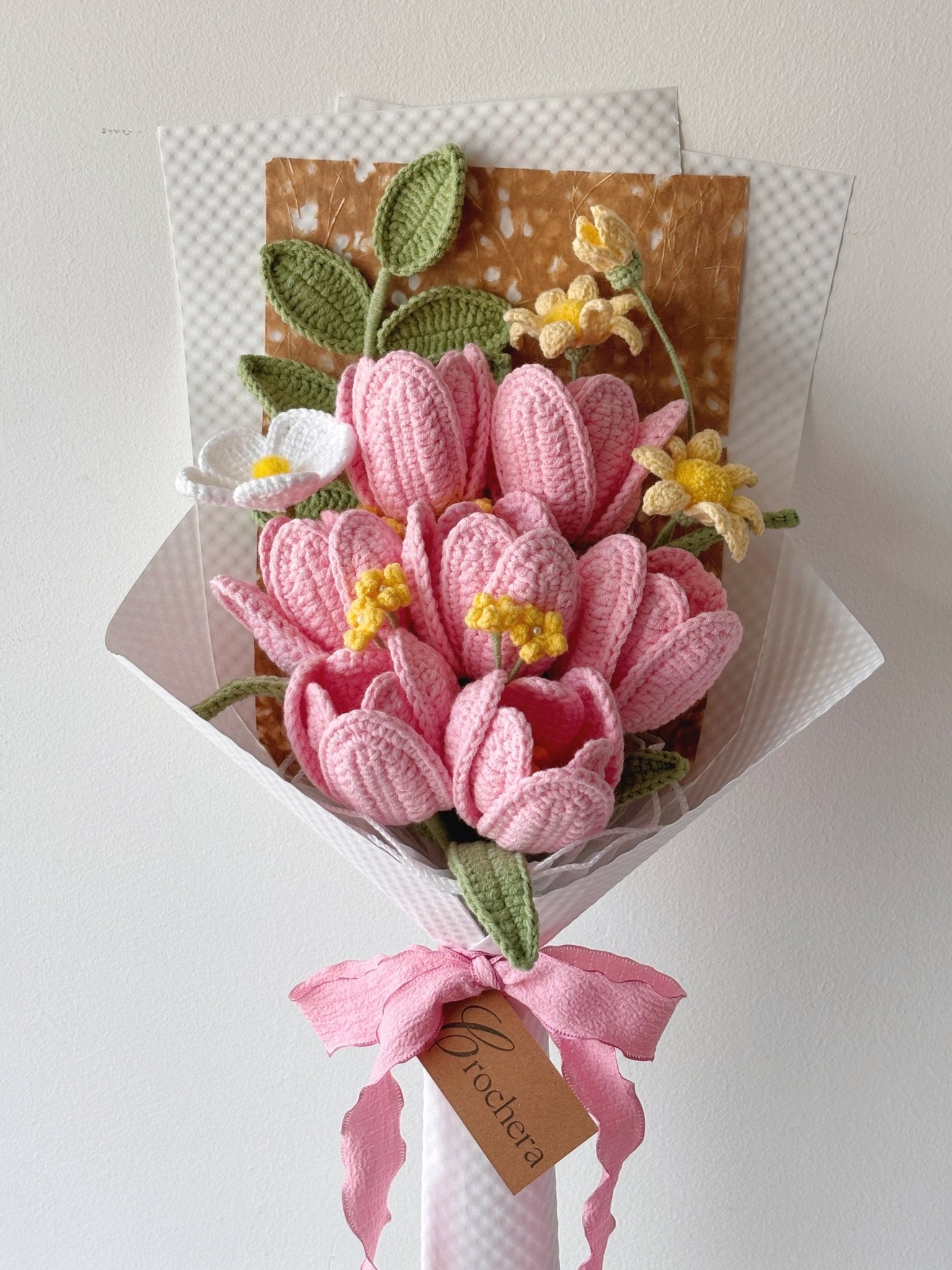 Handmade Crochet Tulip Bouquet – Celestial Tulip Promise | Crochera