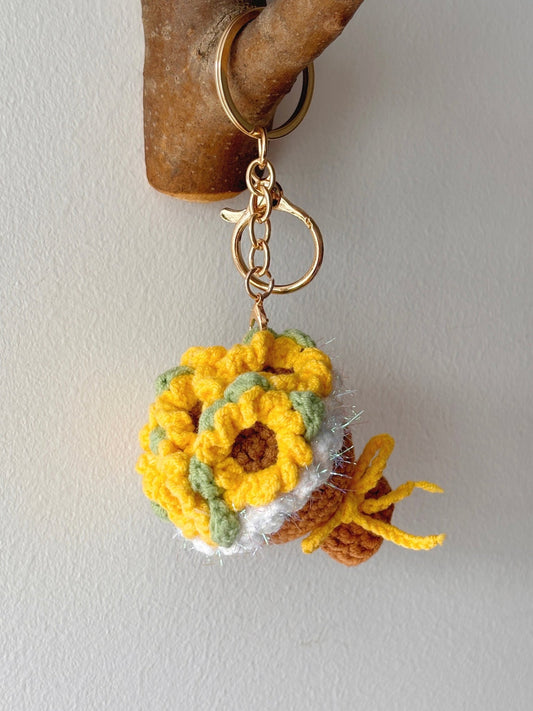 Crochet Mini Sunflower Bouquet - Crochera