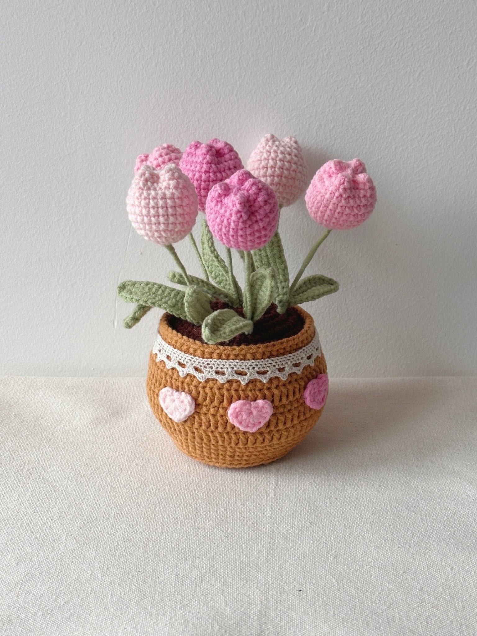 Crochet Tulips in Pot - Crochera