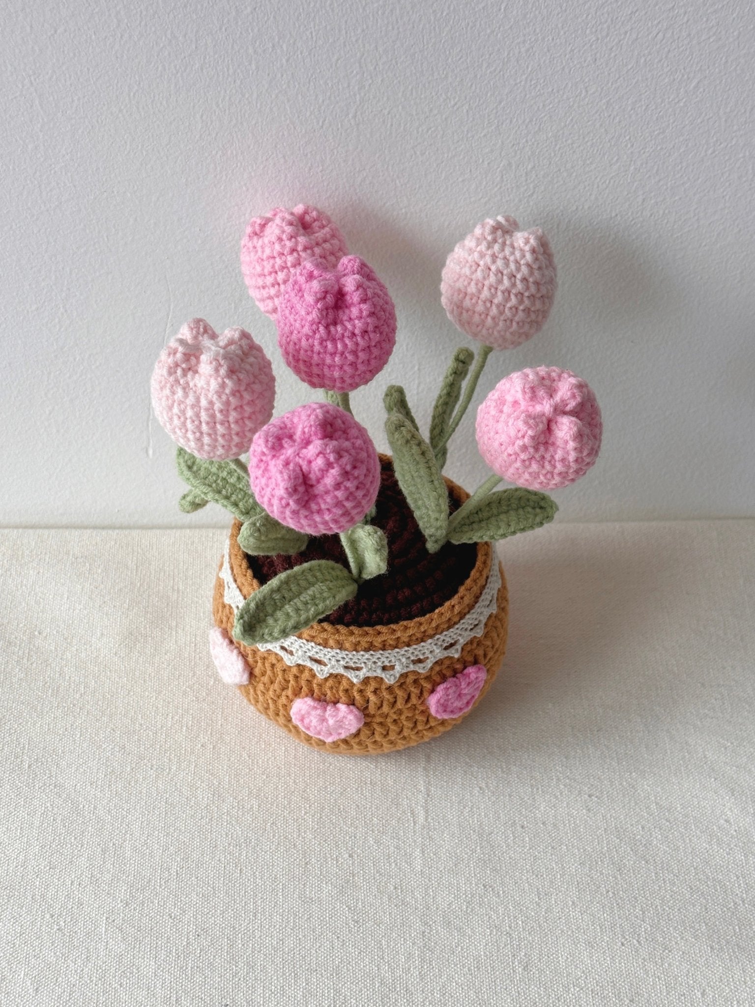 Crochet Tulips in Pot - Crochera