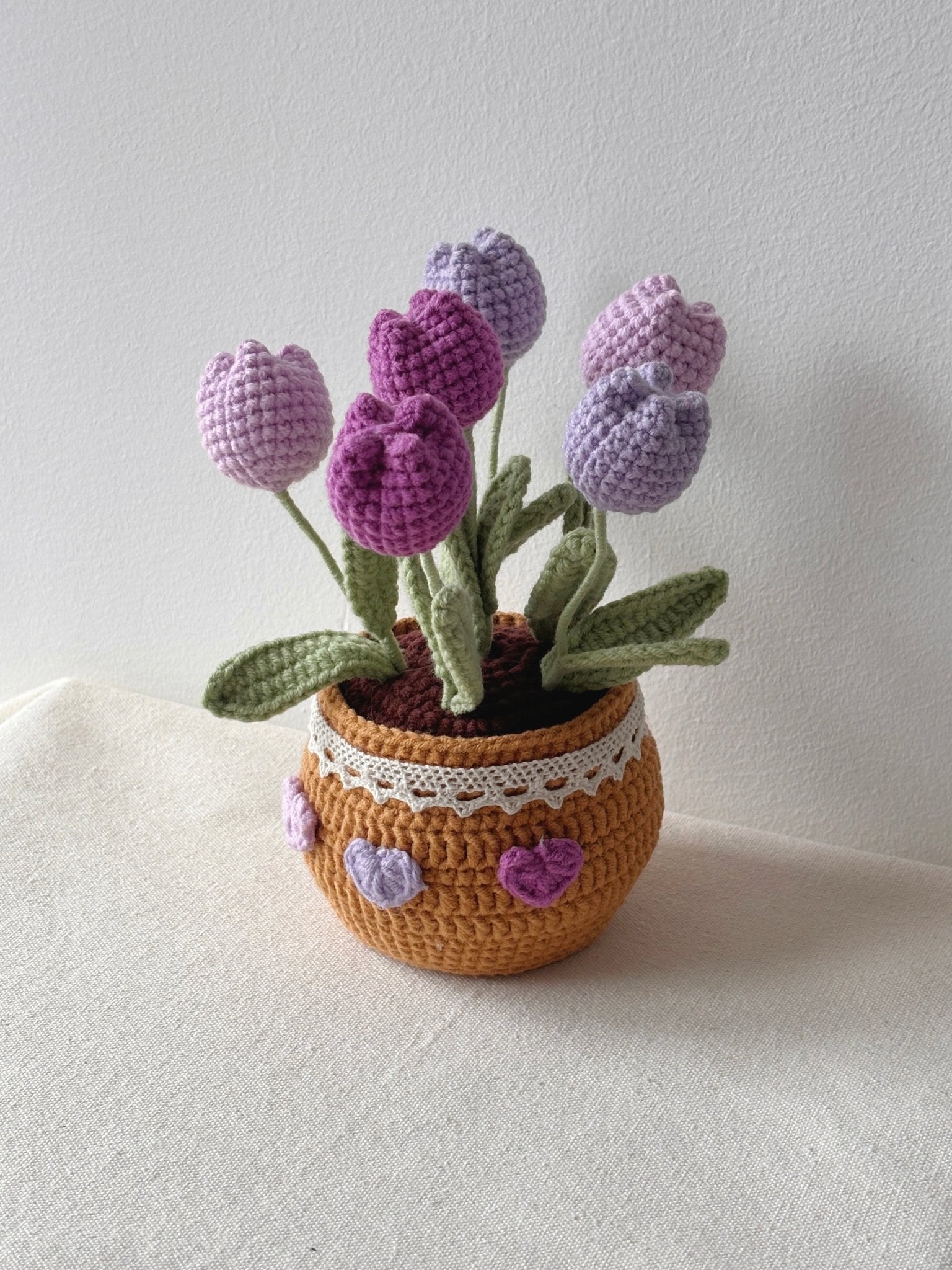 Crochet Tulips in Pot - Crochera