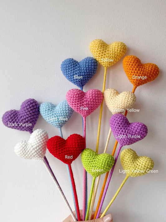 Crocheted Love Heart - Crochera