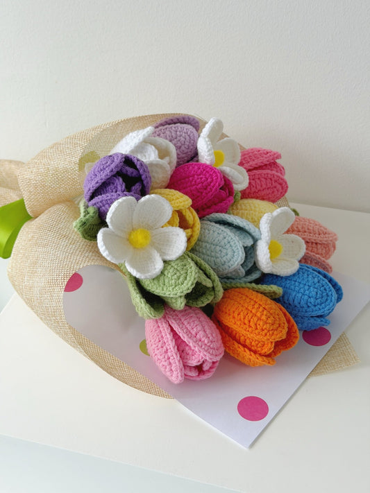 Rainbow Tulip - Crochera