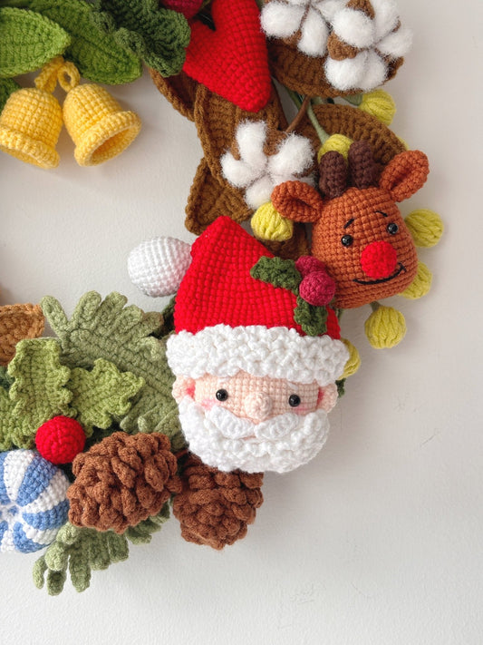 Yuletide Whimsy Wreath - Crochera