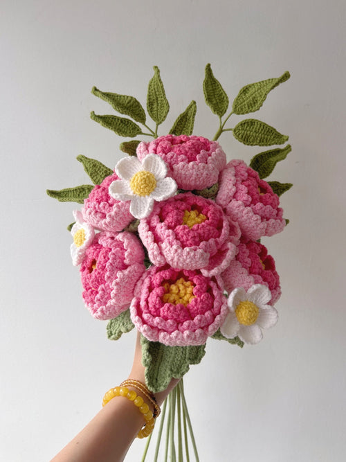 Blush Peony Reverie | Custom Bouquet - Crochera