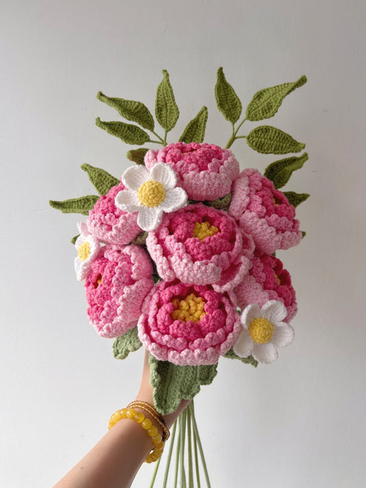 Blush Peony Reverie | Custom Bouquet - Crochera