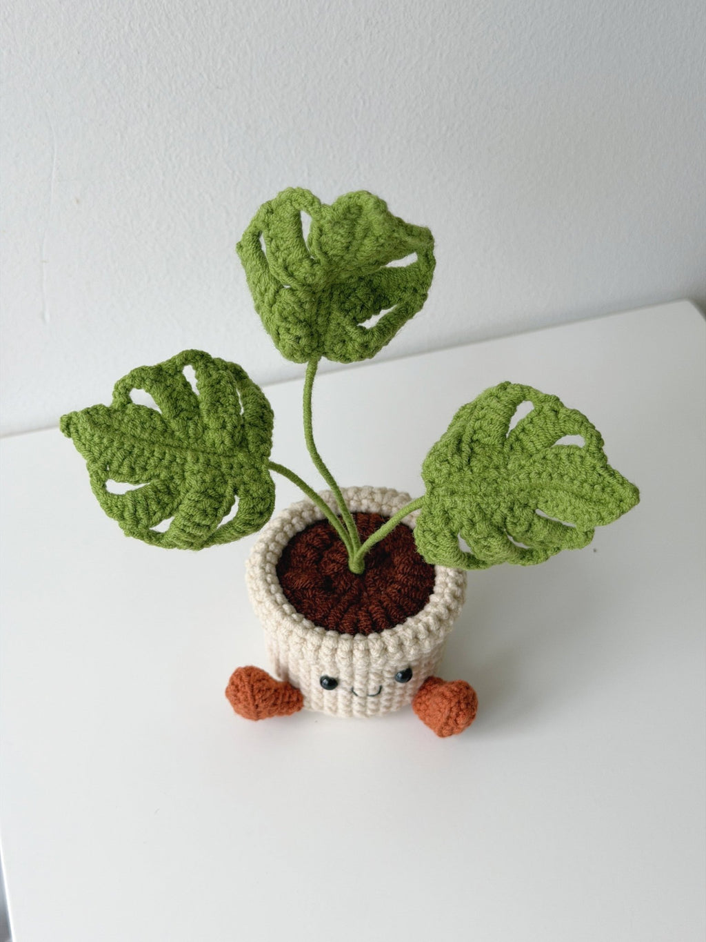 Crochet Monstera Potted Plant - Crochera