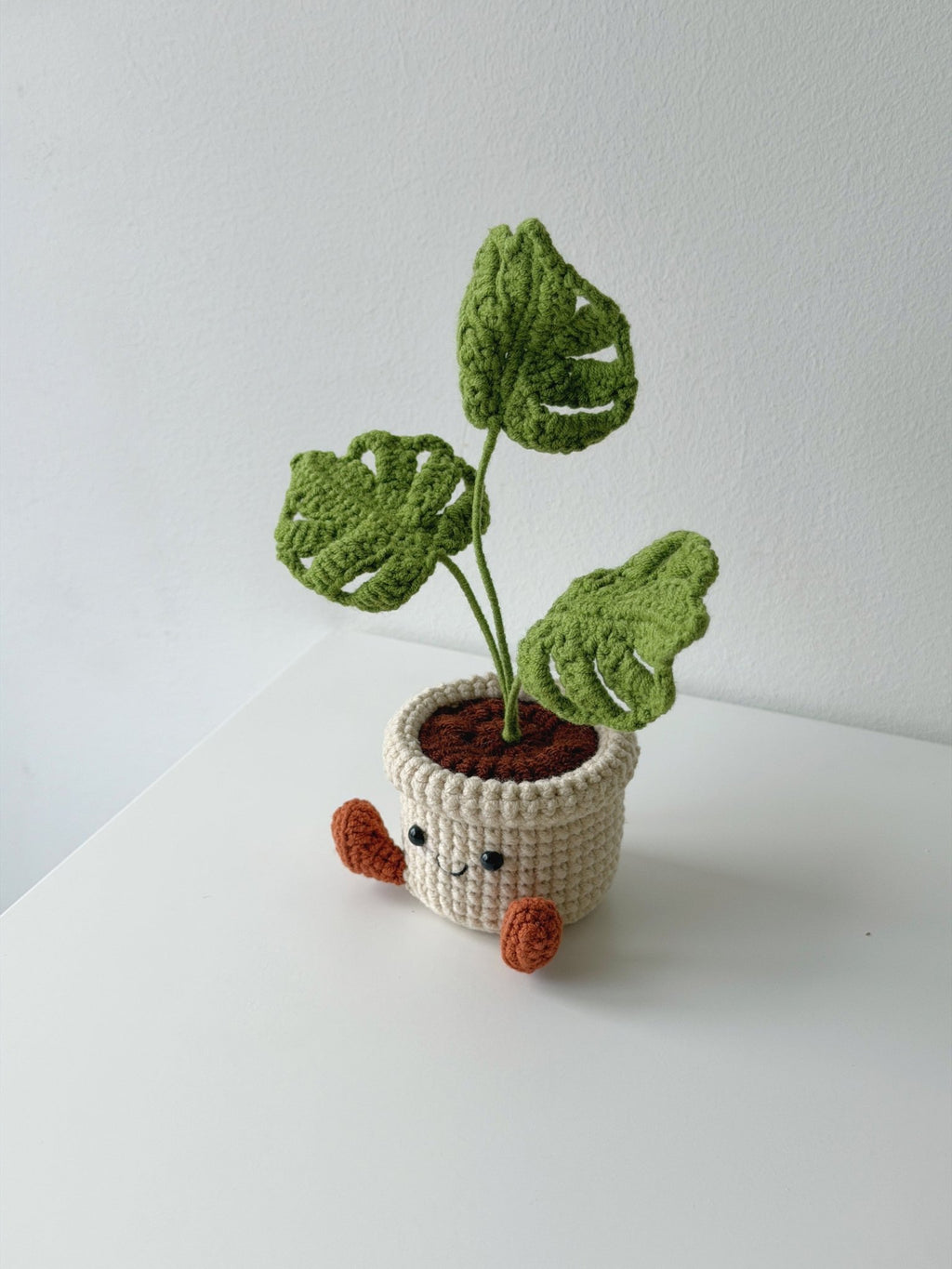 Crochet Monstera Potted Plant - Crochera