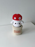 Crochet Mushroom Sprite Potted Plant - Crochera