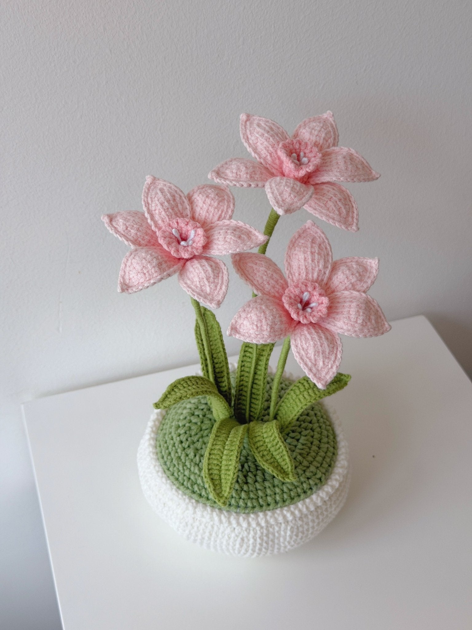 Crochet Narcissus Potted Plant - Crochera
