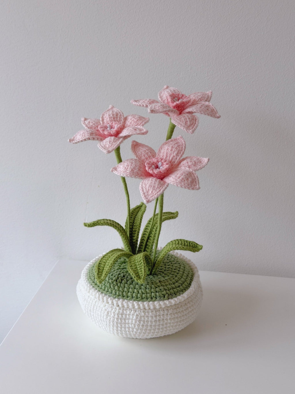 Crochet Narcissus Potted Plant - Crochera