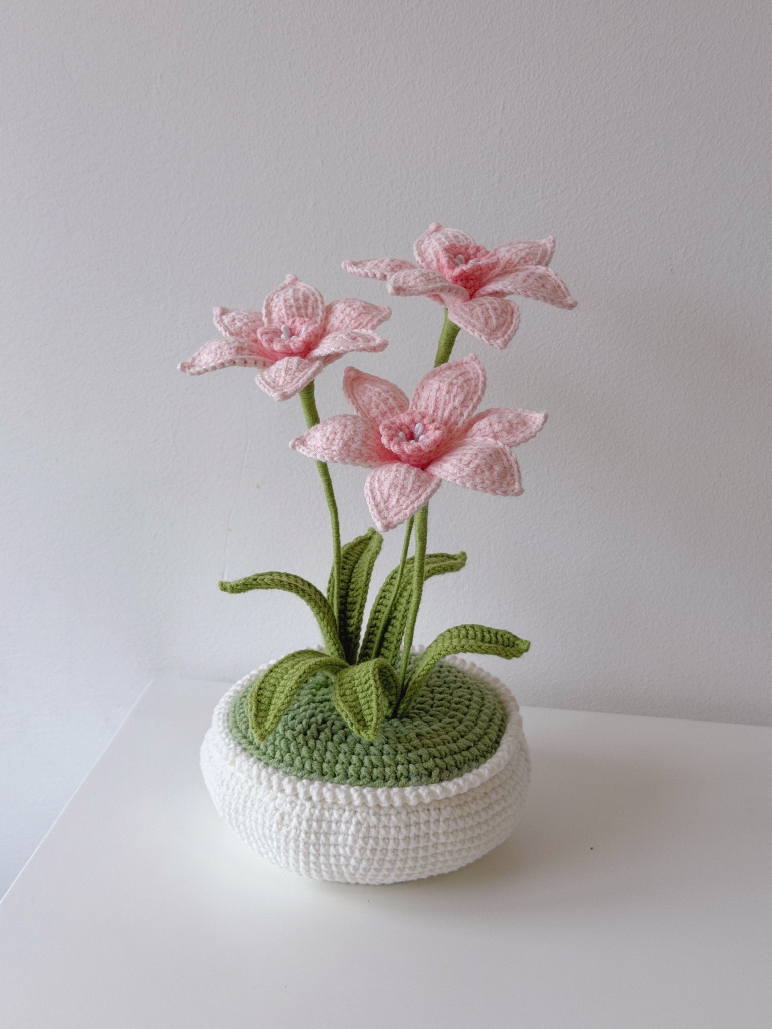 Crochet Narcissus Potted Plant - Crochera