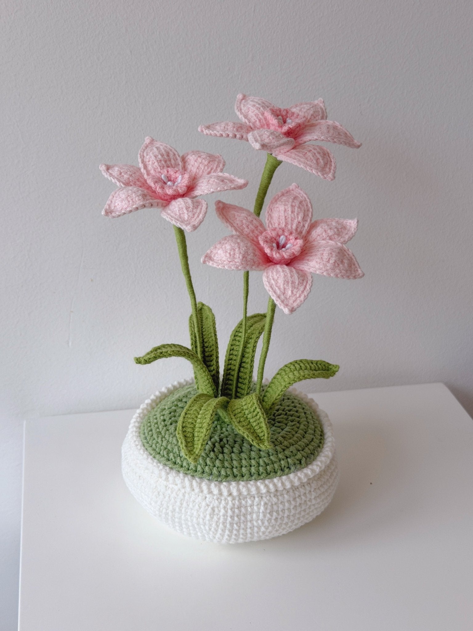 Crochet Narcissus Potted Plant - Crochera