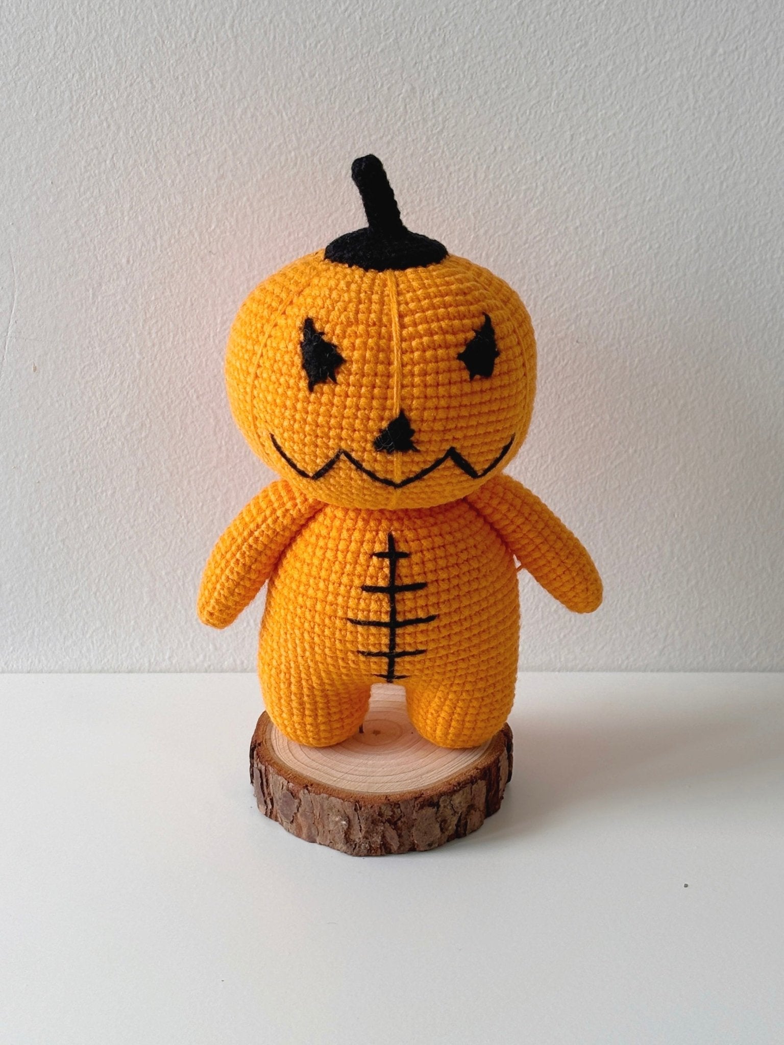 Crochet Pumpkin Jack - o’ - Lantern Doll - Crochera