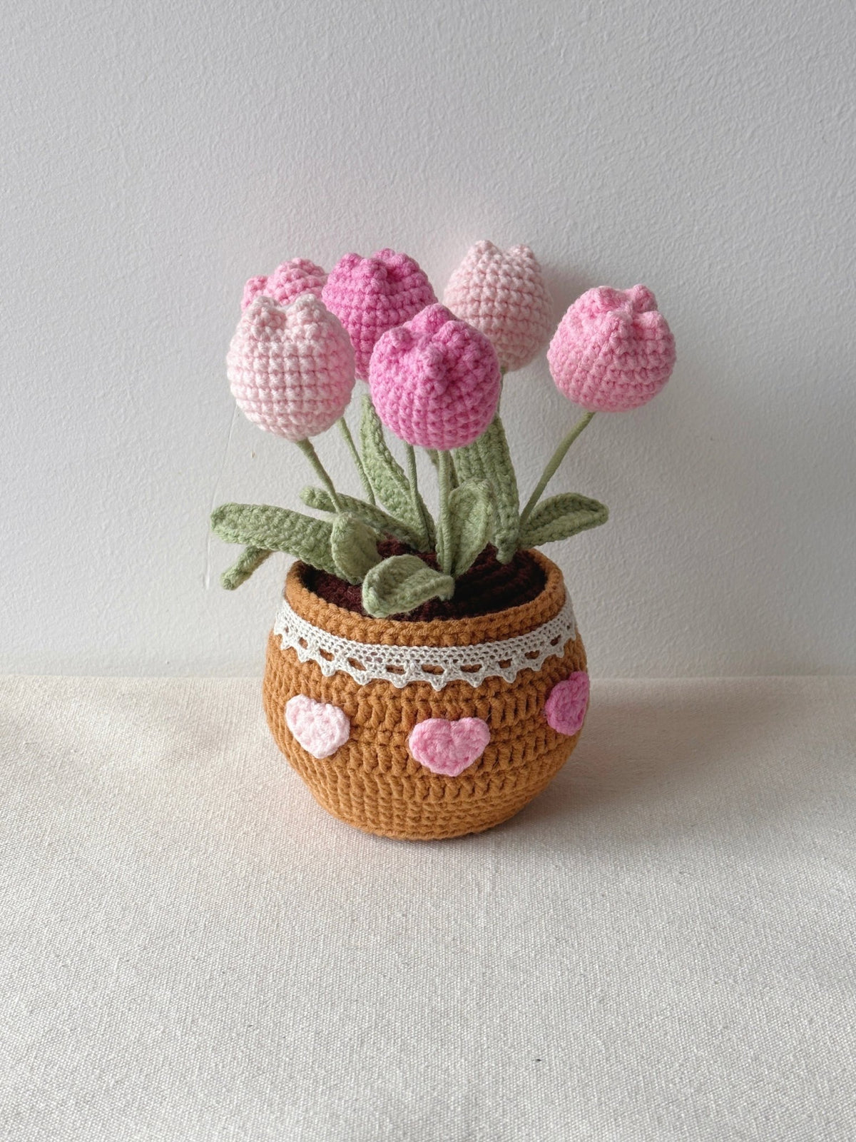 Crochet Tulips in Pot - Crochera