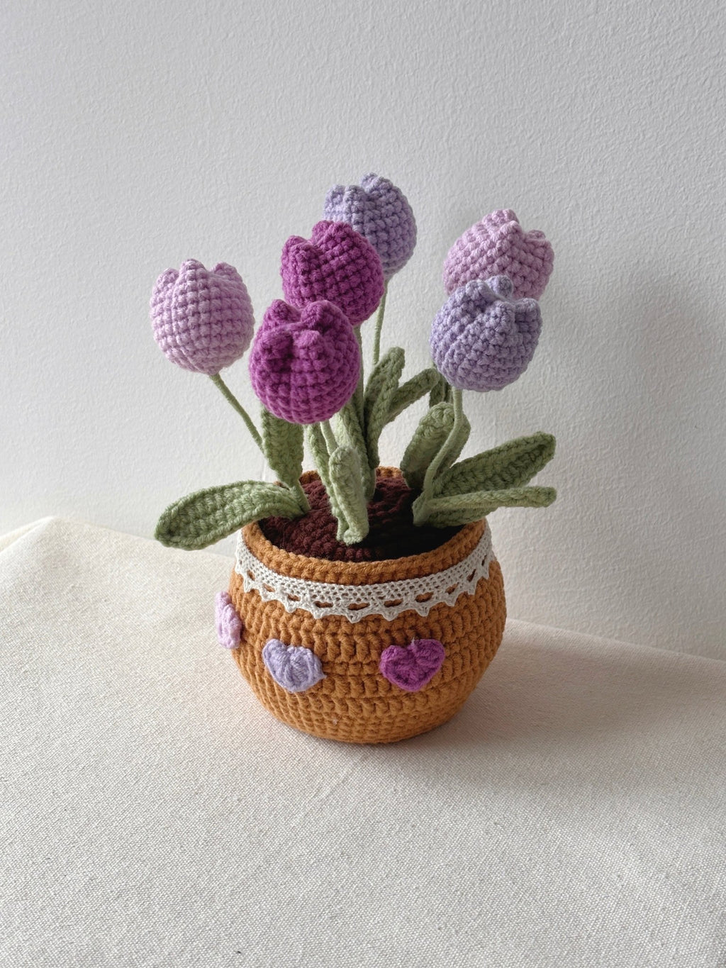 Crochet Tulips in Pot - Crochera