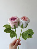 Customized Bouquet- Two Roses - Crochera