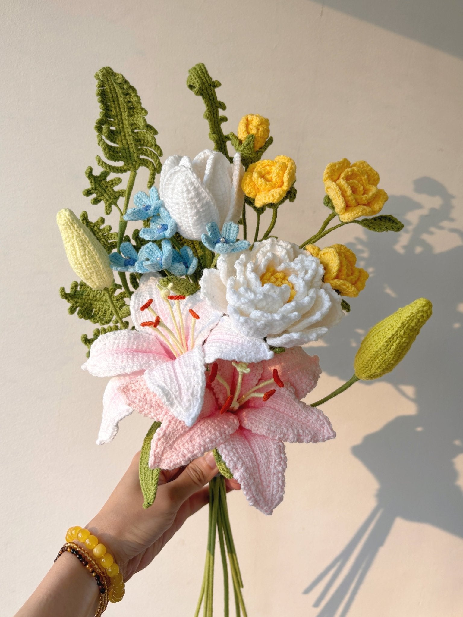 Lily & Peony Whisper | Custom Bouquet - Crochera