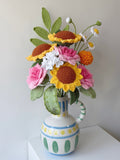 Sunlit Harmony - Crochet Vase Bouquet - Crochera